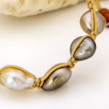 Load image into Gallery viewer, READY TO SHIP Unisex Civa Fiji Keshi Pearl Bracelet - Nylon FJD$