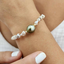 Load image into Gallery viewer, CONTACT US TO RECREATE THIS SOLD OUT STYLE Civa Fiji Pearl & Shell Bracelet - 14k Gold Fill FJD$