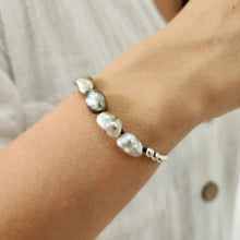 Load image into Gallery viewer, CONTACT US TO RECREATE THIS SOLD OUT STYLE Fiji Baroque & Keshi Pearl Bracelet in 925 Sterling Silver - FJD$