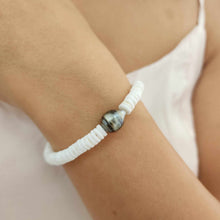 Load image into Gallery viewer, CONTACT US TO RECREATE THIS SOLD OUT STYLE Fiji Saltwater Pearl & Shell Bracelet in 925 Sterling Silver - FJD$