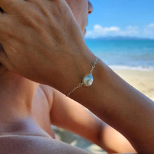 Load image into Gallery viewer, READY TO SHIP Fiji Saltwater Baroque Pearl Bracelet - 925 Sterling Silver FJD$