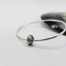 Load image into Gallery viewer, READY TO SHIP Civa Fiji Saltwater Keshi Pearl Bangle - 925 Sterling Silver FJD$