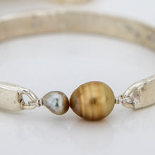 Load image into Gallery viewer, CONTACT US TO RECREATE THIS SOLD OUT STYLE Civa Fiji Pearl Duo Organic Cast Bracelet - 925 Sterling Silver FJD$