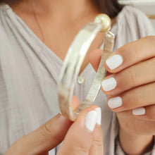 Load image into Gallery viewer, CONTACT US TO RECREATE THIS SOLD OUT STYLE Civa Fiji Pearl Duo Organic Cast Bracelet - 925 Sterling Silver FJD$