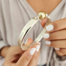 Load image into Gallery viewer, CONTACT US TO RECREATE THIS SOLD OUT STYLE Civa Fiji Pearl Duo Organic Cast Bracelet - 925 Sterling Silver FJD$