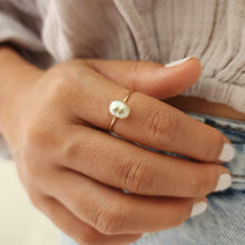 Load image into Gallery viewer, READY TO SHIP Fiji Keshi Pearl Ring - 14k Gold Fill FJD$