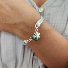 Load image into Gallery viewer, CONTACT US TO RECREATE THIS SOLD OUT STYLE Graded Civa Fiji Pearl & Frangipani Charm Bracelet - 925 Sterling Silver FJD$