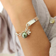 Load image into Gallery viewer, CONTACT US TO RECREATE THIS SOLD OUT STYLE Graded Civa Fiji Pearl & Frangipani Charm Bracelet - 925 Sterling Silver FJD$