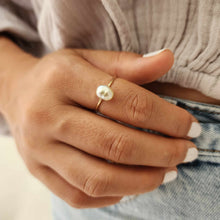 Load image into Gallery viewer, READY TO SHIP Fiji Keshi Pearl Ring - 14k Gold Fill FJD$