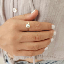 Load image into Gallery viewer, READY TO SHIP Fiji Keshi Pearl Ring - 14k Gold Fill FJD$