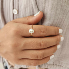 Load image into Gallery viewer, READY TO SHIP Fiji Keshi Pearl Ring - 14k Gold Fill FJD$