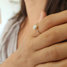 Load image into Gallery viewer, READY TO SHIP Fiji Keshi Pearl Ring - 14k Gold Fill FJD$