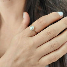 Load image into Gallery viewer, READY TO SHIP Fiji Keshi Pearl Ring - 14k Gold Fill FJD$