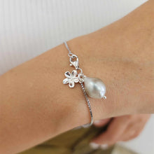 Load image into Gallery viewer, READY TO SHIP Civa Fiji Pearl & Charm Bracelet in 925 Sterling Silver - FJD$