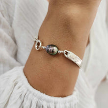 Load image into Gallery viewer, READY TO SHIP Civa Fiji Pearl Organic Cast Bracelet - 925 Sterling Silver FJD$