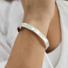 Load image into Gallery viewer, READY TO SHIP Civa Fiji Pearl Organic Cast Bracelet with Frangipani charm - 925 Sterling Silver FJD$