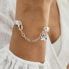 Load image into Gallery viewer, READY TO SHIP Civa Fiji Pearl Organic Cast Bracelet with Frangipani charm - 925 Sterling Silver FJD$