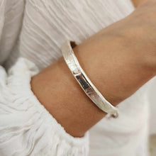 Load image into Gallery viewer, READY TO SHIP Civa Fiji Pearl Organic Cast Bracelet with Frangipani charm - 925 Sterling Silver FJD$