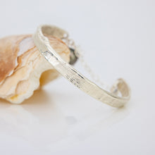 Load image into Gallery viewer, READY TO SHIP Civa Fiji Pearl Organic Cast Bracelet with Frangipani charm - 925 Sterling Silver FJD$