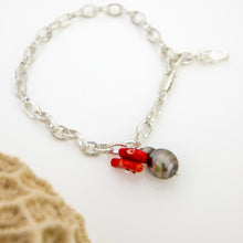 Load image into Gallery viewer, READY TO SHIP Civa Fiji Pearl & Coral Bracelet - 925 Sterling Silver FJD$