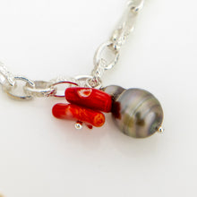 Load image into Gallery viewer, READY TO SHIP Civa Fiji Pearl & Coral Bracelet - 925 Sterling Silver FJD$