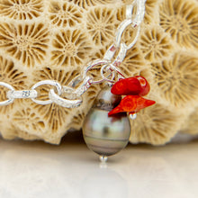 Load image into Gallery viewer, READY TO SHIP Civa Fiji Pearl & Coral Bracelet - 925 Sterling Silver FJD$