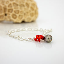 Load image into Gallery viewer, READY TO SHIP Civa Fiji Pearl & Coral Bracelet - 925 Sterling Silver FJD$