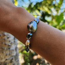 Load image into Gallery viewer, READY TO SHIP Civa Fiji Keshi & Baroque Pearl Bracelet - 925 Sterling Silver FJD$