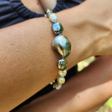 Load image into Gallery viewer, READY TO SHIP Civa Fiji Keshi & Baroque Pearl Bracelet - 925 Sterling Silver FJD$