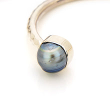 Load image into Gallery viewer, READY TO SHIP Civa Fiji Saltwater Bezel Set Pearl Cuff - 925 Sterling Silver FJD$