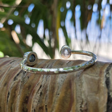 Load image into Gallery viewer, READY TO SHIP Civa Fiji Saltwater Bezel Set Pearl Cuff - 925 Sterling Silver FJD$