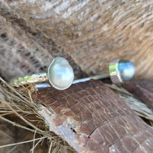 Load image into Gallery viewer, READY TO SHIP Civa Fiji Saltwater Bezel Set Pearl Cuff - 925 Sterling Silver FJD$