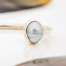 Load image into Gallery viewer, READY TO SHIP Civa Fiji Saltwater Bezel Set Pearl Cuff - 925 Sterling Silver FJD$