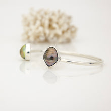 Load image into Gallery viewer, READY TO SHIP Civa Fiji Saltwater Bezel Set Pearl Cuff - 925 Sterling Silver FJD$