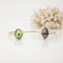 Load image into Gallery viewer, READY TO SHIP Civa Fiji Saltwater Bezel Set Pearl Cuff - 925 Sterling Silver FJD$