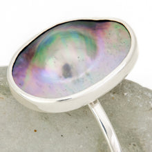 Load image into Gallery viewer, READY TO SHIP Fiji Mabe Pearl Cuff - 925 Sterling Silver FJD$