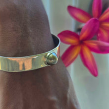 Load image into Gallery viewer, READY TO SHIP Fiji Pearl Bezel Set Cuff - 925 Sterling Silver FJD$