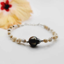 Load image into Gallery viewer, READY TO SHIP Civa Fiji Saltwater Pearl & Shell Bracelet - 925 Sterling Silver FJD$