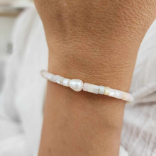 Load image into Gallery viewer, READY TO SHIP Polymer Bead & Freshwater Pearl Bracelet - 925 Sterling Silver FJD$