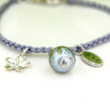 Load image into Gallery viewer, READY TO SHIP Civa Fiji Pearl & Charm Bracelet - Nylon & 925 Sterling Silver - FJD$