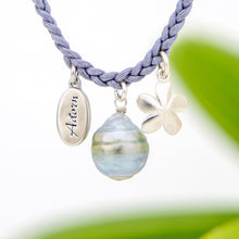 Load image into Gallery viewer, READY TO SHIP Civa Fiji Pearl & Charm Bracelet - Nylon & 925 Sterling Silver - FJD$