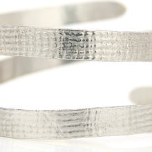 Load image into Gallery viewer, READY TO SHIP Textured Recycled Silver Cuff - 925 Sterling Silver FJD$