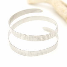Load image into Gallery viewer, READY TO SHIP Textured Recycled Silver Cuff - 925 Sterling Silver FJD$