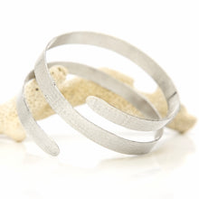 Load image into Gallery viewer, READY TO SHIP Textured Recycled Silver Cuff - 925 Sterling Silver FJD$