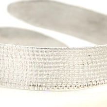 Load image into Gallery viewer, READY TO SHIP Textured Recycled Silver Cuff - 925 Sterling Silver FJD$