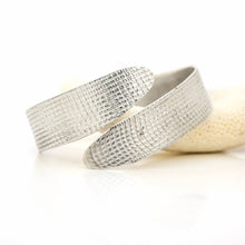 Load image into Gallery viewer, READY TO SHIP Textured Recycled Silver Cuff - 925 Sterling Silver FJD$