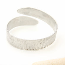 Load image into Gallery viewer, READY TO SHIP Textured Recycled Silver Cuff - 925 Sterling Silver FJD$