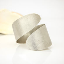 Load image into Gallery viewer, READY TO SHIP Textured Recycled Silver Cuff - 925 Sterling Silver FJD$