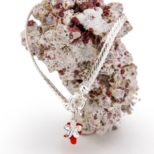 Load image into Gallery viewer, CONTACT US TO RECREATE THIS SOLD OUT STYLE Frangipani Charm & Coral Bracelet - 925 Sterling Silver FJD$