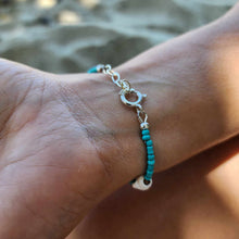 Load image into Gallery viewer, READY TO SHIP Shell & Bead Bracelet - 925 Sterling Silver FJD$